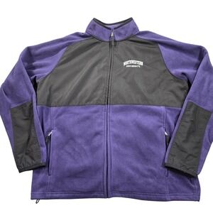 Northwestern Wildcats Jacket Mens XL Purple NCAA College Fleece Gear For Sports